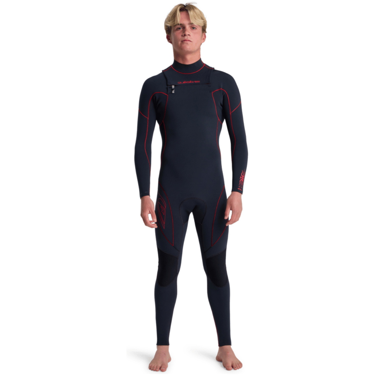 2026 Quiksilver Herre Mercury 3/2mm Chest Zip Våddragt 25AW213505 - Salsa